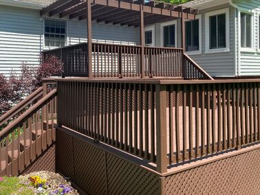 Deck Staining - Finished Job